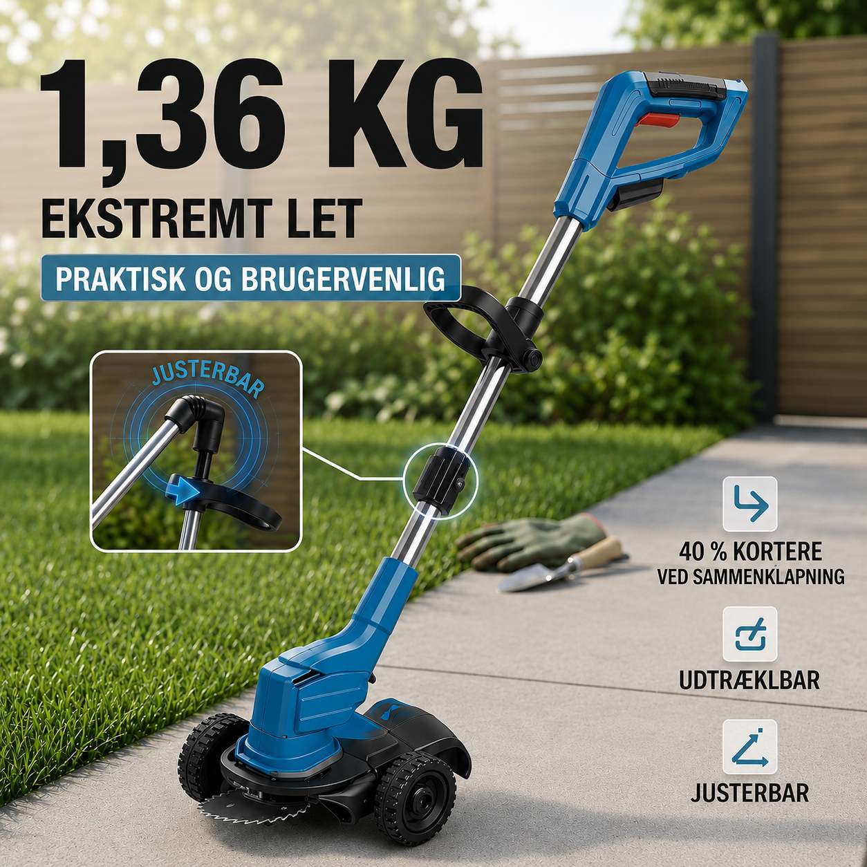 Gjør hagearbeidet raskere, lettere og mindre slitsomt – med  TrimMax